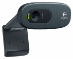 Веб-камера Logitech C270 (960-001063) черная, 3Mp интерполяция, HD 720p@30fps, угол обзора 60°, складная конструкция, USB2.0, кабель 1.5м {8}