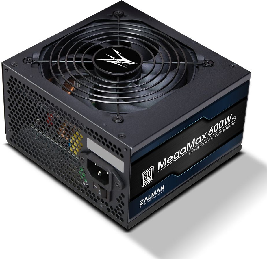 Блок питания Zalman ATX 600W ZM600-TXII V2 80+ (20+4pin) APFC 120mm fan 8xSATA RTL