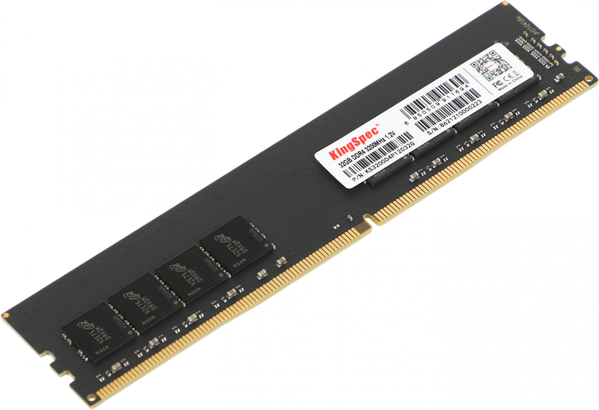 Память DDR4 32GB 3200MHz Kingspec KS3200D4P12032G RTL PC4-25600 DIMM 288-pin 1.2В dual rank Ret