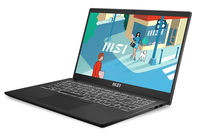 Ноутбук MSI Modern 15 H B13M-099RU Core i7 13700H 16Gb SSD512Gb Intel Iris Xe graphics 15.6" IPS FHD (1920x1080) Windows 11 Professional black WiFi BT Cam (9S7-15H411-099)