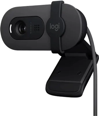 Камера Web Logitech Brio 95 графитовый 2Mpix (1920x1080) USB2.0 с микрофоном для ноутбука (960-001583)