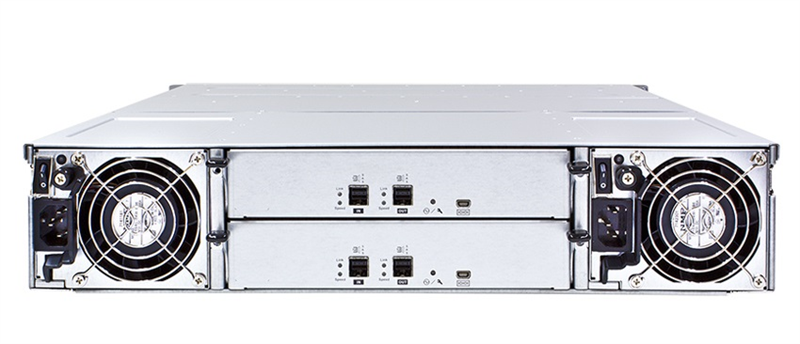 EonStor JB3012R10A0-8U32 Expansion Enclosure JB3012 (2U, Dual Redundant Controller, 12x3.5 trays, 4x SAS ports 12Gbps, 2x (PSU 460W + FAN module), 2x SAS cable 50cm SFF8644 to SFF8644, Rackmount kit)