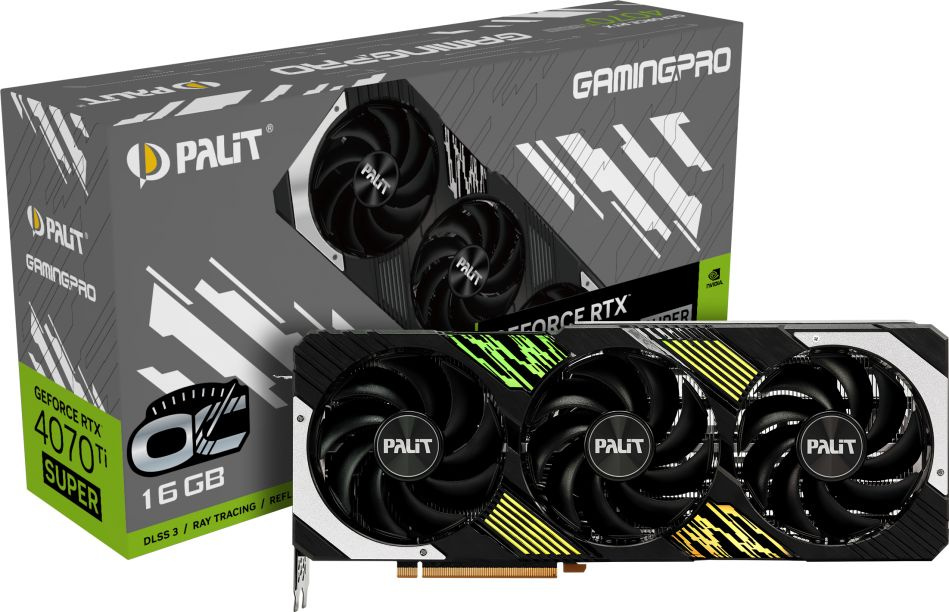 Видеокарта RTX4070Ti SUPER GAMINGPRO OC 16GB GDDR6X 256bit 3-DP HDMI