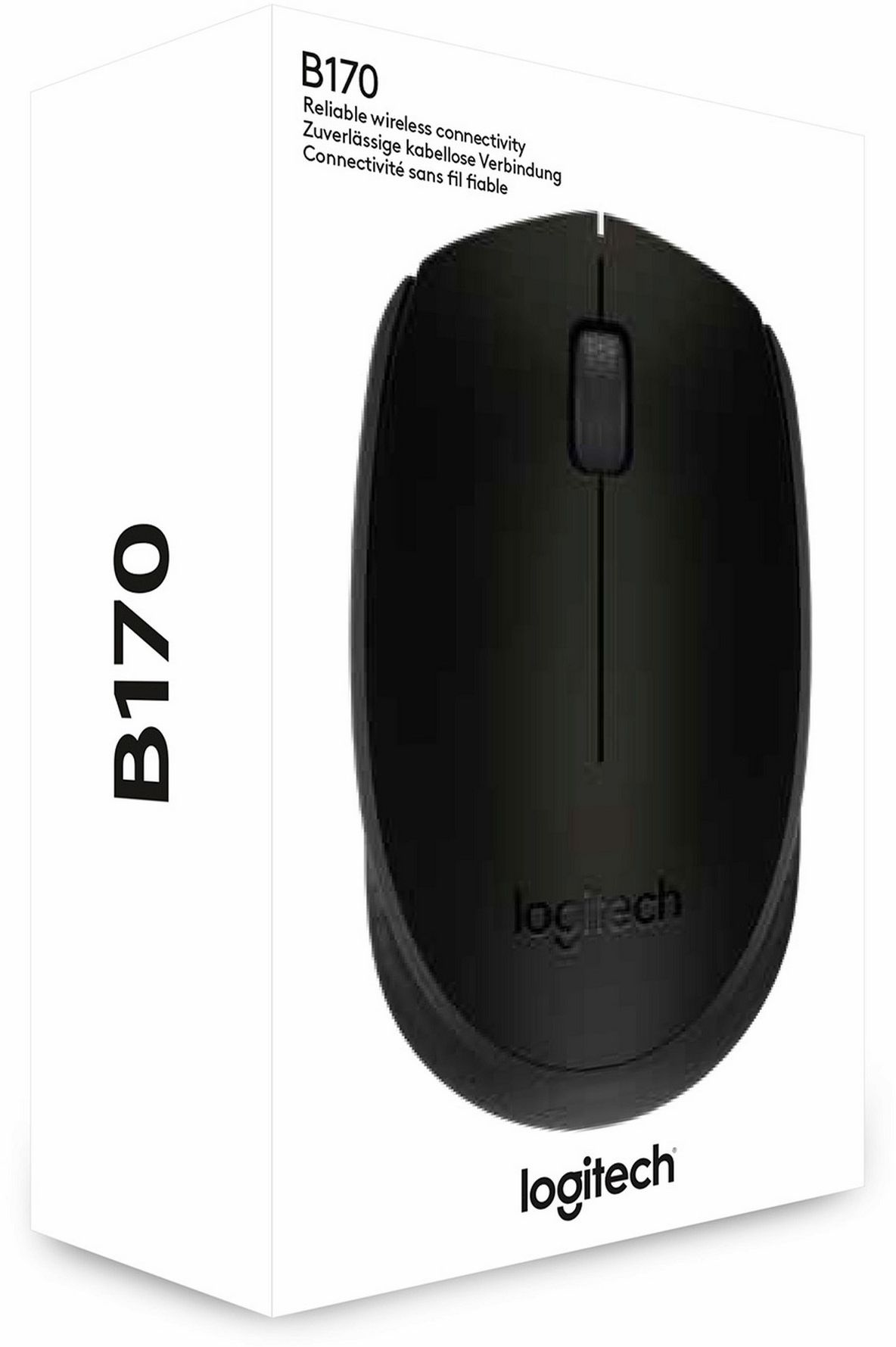 Мышь Logitech B170 черный/темно-серый оптическая (1000dpi) беспроводная USB для ноутбука (2but)