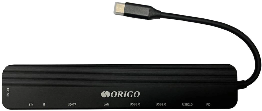 Разветвитель USB-C Origo OU3350SNPD 3порт. черный (OU3350SNPD/A1A)