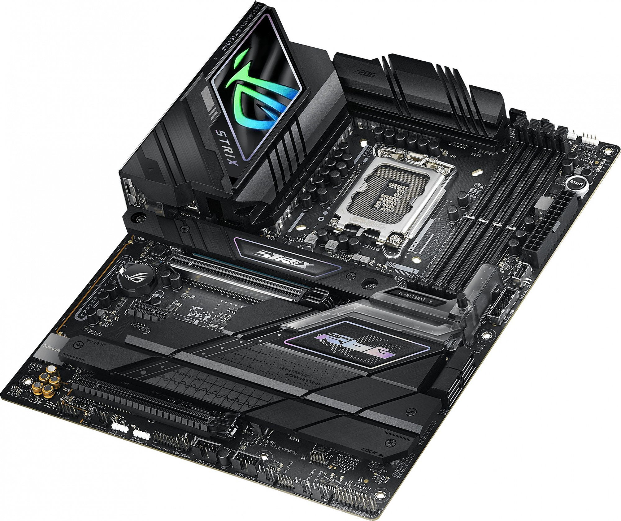 Материнская плата Asus ROG STRIX Z790-F GAMING WIFI II Soc-1700 Intel Z790 4xDDR5 ATX AC`97 8ch(7.1) 2.5Gg RAID+HDMI+DP