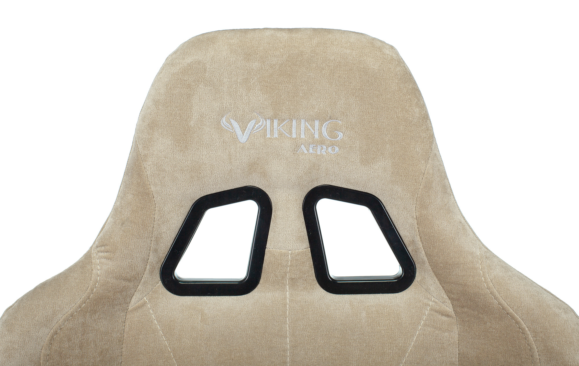 Кресло игровое Zombie VIKING KNIGHT Fabric песочный Light-21 с подголов. крестов. металл