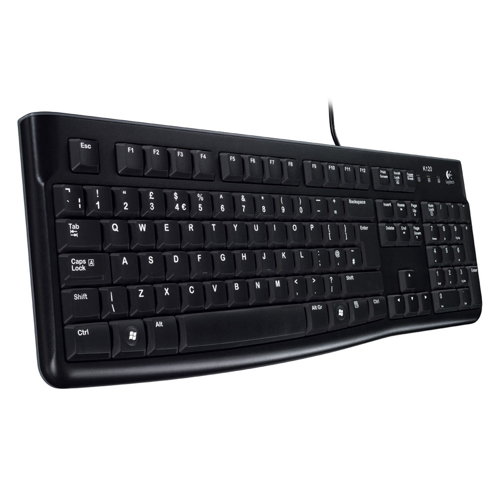 Клавиатура Logitech Keyboard K120, USB, black, [920-002522] (незначительное повреждение коробки)