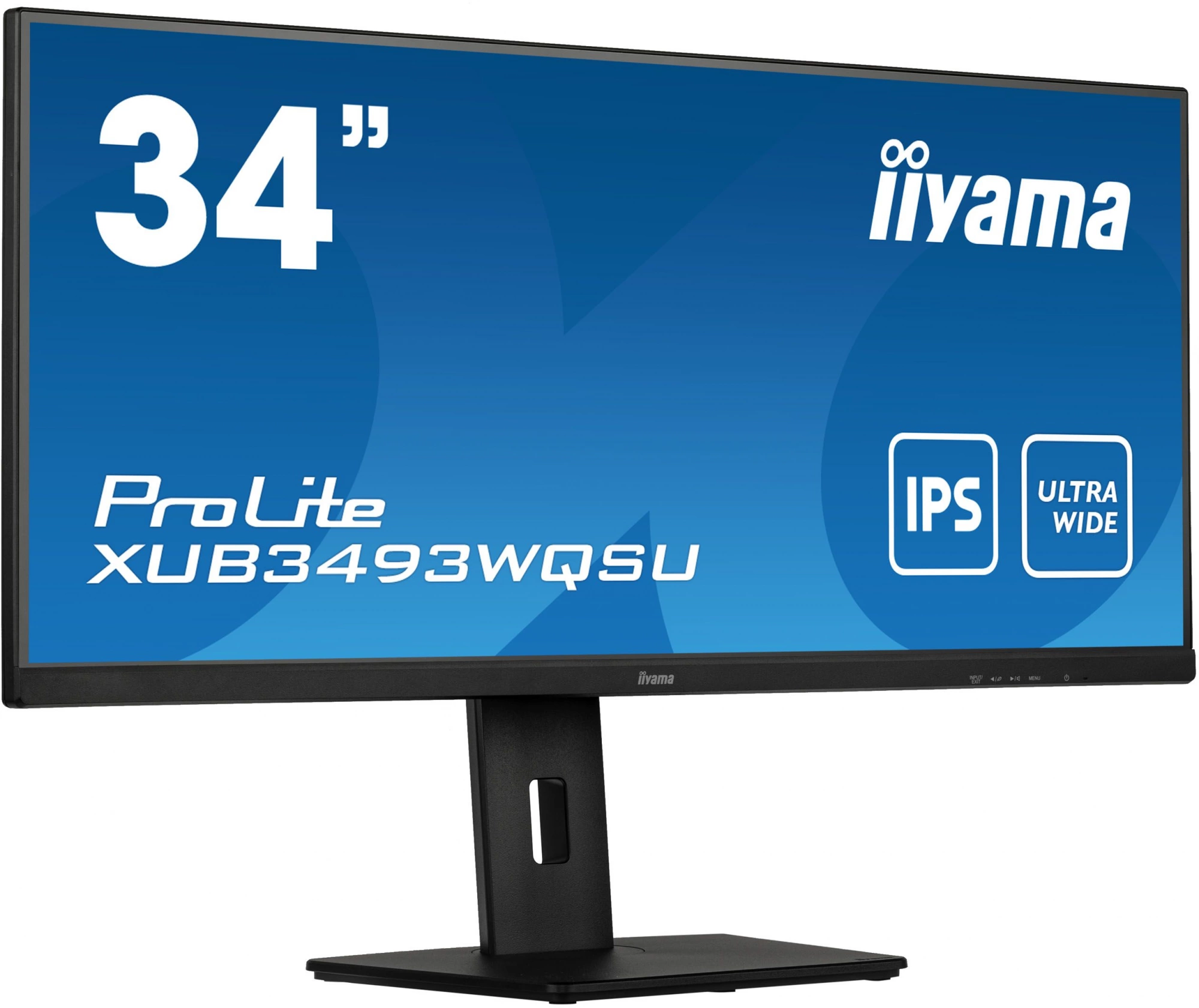 Монитор Iiyama 34" ProLite XUB3493WQSU-B5 черный IPS LED 21:9 HDMI M/M матовая HAS Piv 400cd 178гр/178гр 3440x1440 75Hz FreeSync DP UW USB 9.4кг