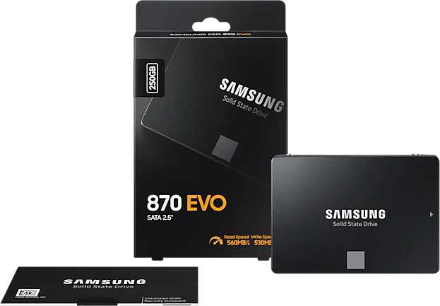 Накопитель SSD Samsung SATA-III 250GB MZ-77E250BW 870 EVO 2.5"