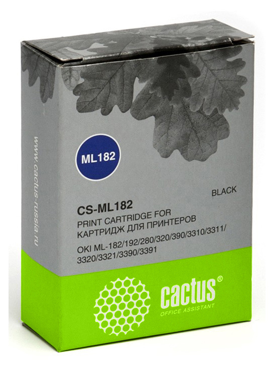 Картридж матричный Cactus CS-ML182 черный для Oki ML-182/192/280/320/390