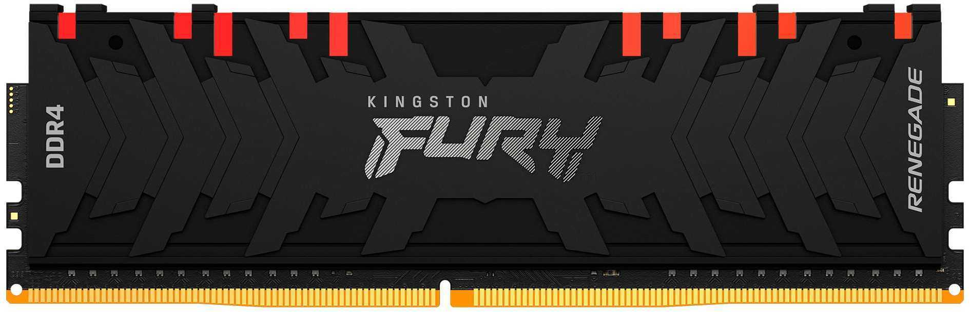 Память DDR4 8Gb 3600MHz Kingston KF436C16RBA/8 Fury Renegade RGB RTL Gaming PC4-28800 CL16 DIMM 288-pin 1.35В single rank с радиатором Ret