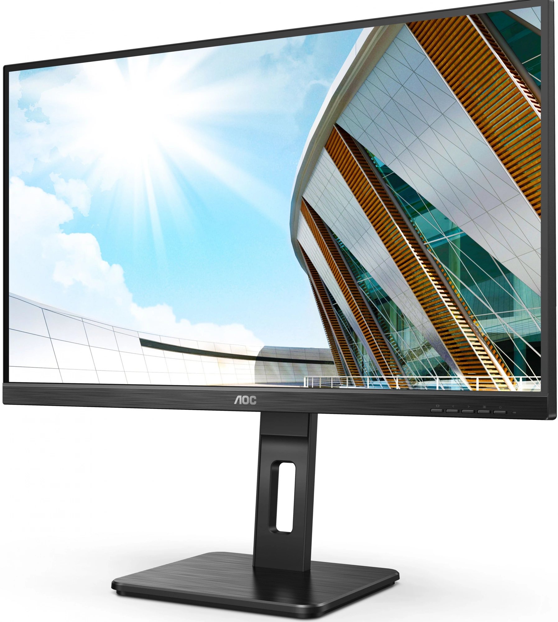 Монитор AOC 23.8" 24P2QM черный VA LED 4ms 16:9 DVI HDMI M/M матовая HAS Piv 300cd 178гр/178гр 1920x1080 75Hz VGA DP FHD USB 4.75кг