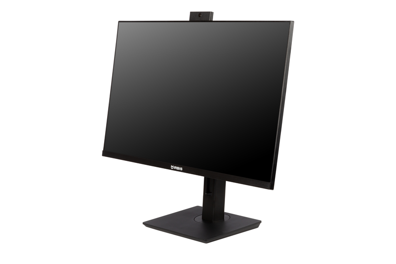 Монитор IRBIS SMARTVIEW 27'' LED Monitor 1920x1080, 16:9, IPS, 250 cd/m2, 1000:1, 3ms, 178°/178° VGA HDMI DP USB Audio out 75Hz Tilt Height Swivel Pivot Camera 5 mp Speak внутр. бп Black 3y  (C (потертости.)