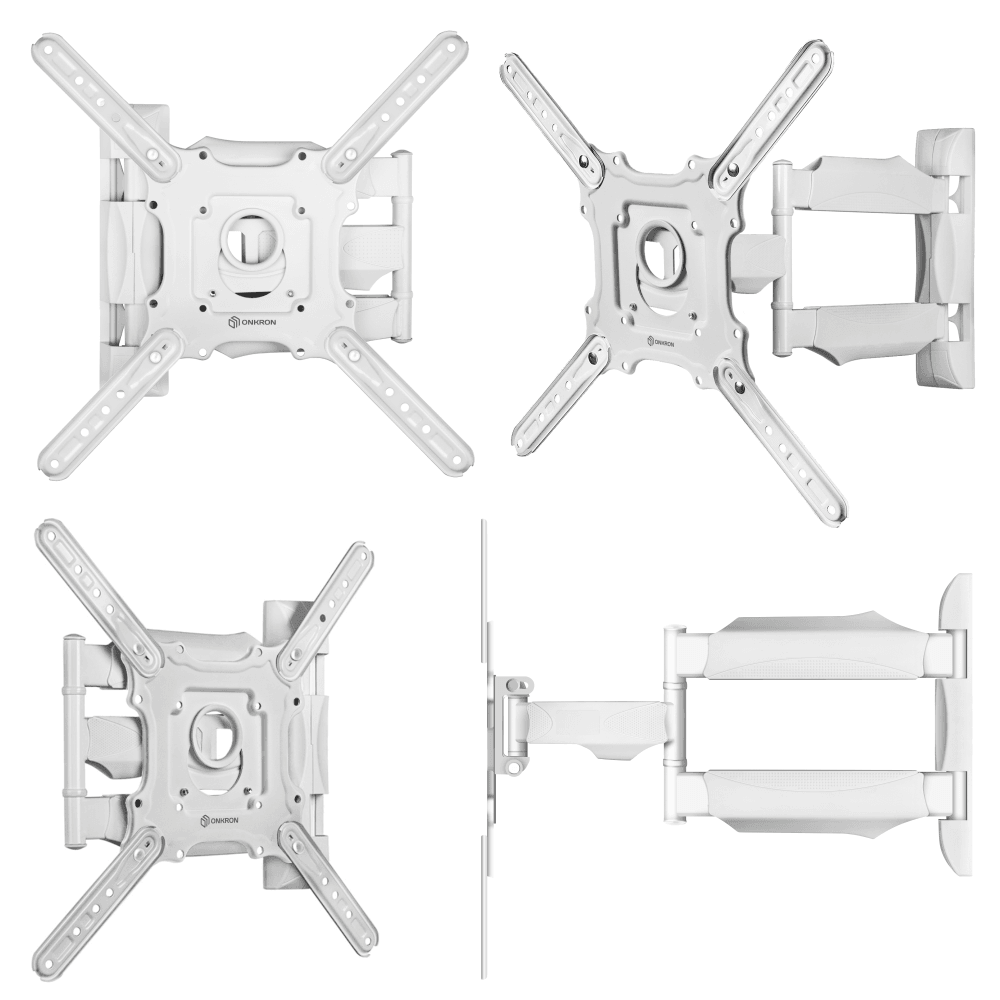 Наклонно-поворотный кронштейн ONKRON M4 белый