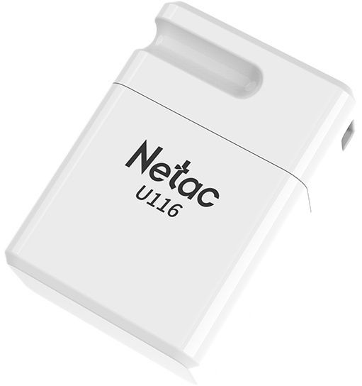 Флеш Диск Netac 16Gb U116 NT03U116N-016G-20WH USB2.0 белый