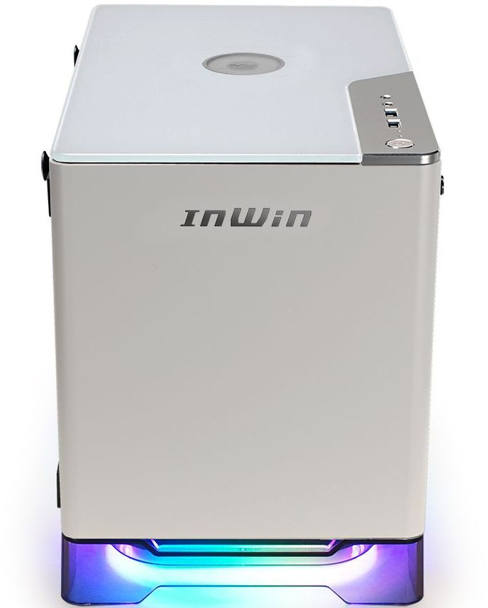 Корпус Inwin CF08A (A1PLUS) белый 650W miniITX 4x120mm 2xUSB3.0 audio