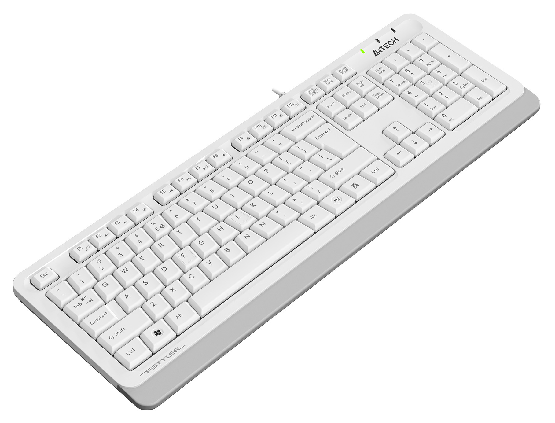 Клавиатура A4Tech Fstyler FKS10 белый/серый USB (FKS10 WHITE)