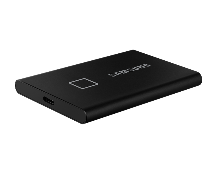 Твердотелльный накопитель SSD Samsung T7 Touch External 500Gb BLACK USB 3.2 (MU-PC500K/WW ) 1year