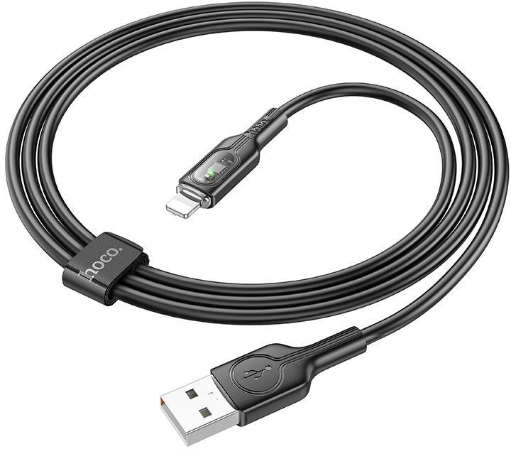 Кабель Hoco U120 iP USB (m)-Lightning (m) 1.2м черный коробка