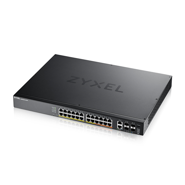 Коммутатор Zyxel XGS2220-30HP-EU0101F (L3) 24x1Гбит/с 2x10Гбит/с 4SFP+ 16PoE+ 8PoE++ 400W управляемый