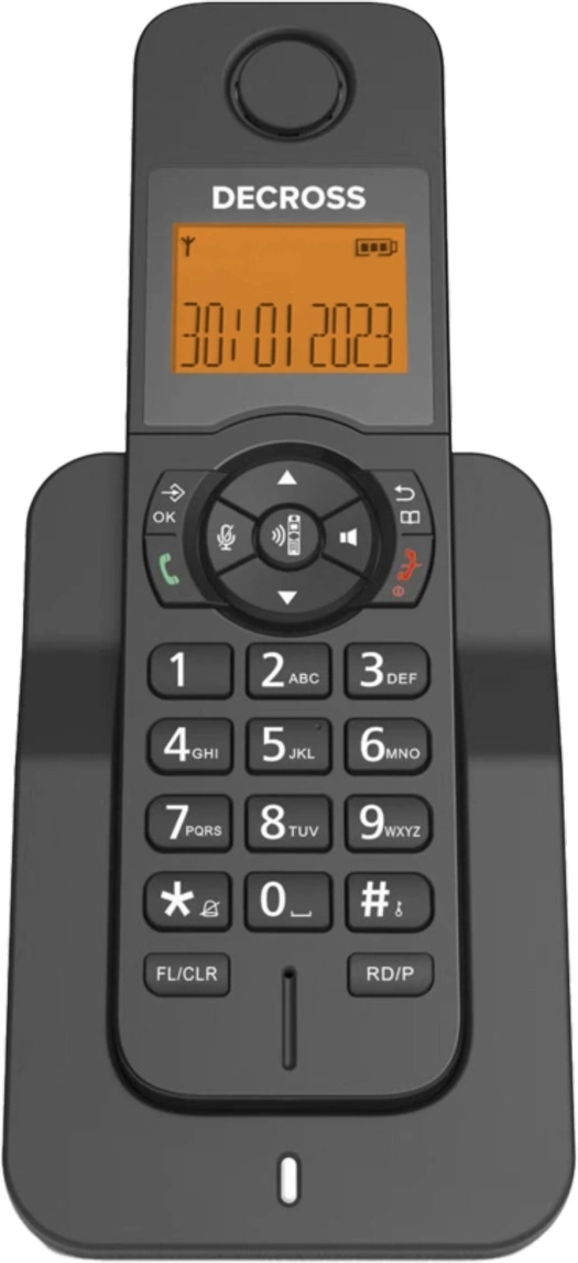 Р/Телефон Dect Decross DC1005 черный АОН