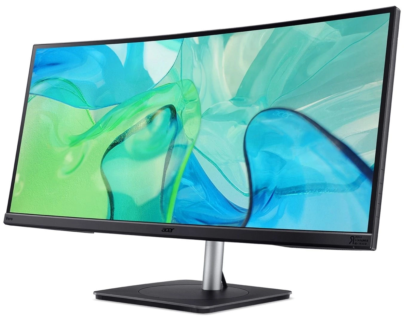 Монитор 34'' ACER Vero CB343CURbemiiphuzx, ZeroFrame,Curved 3800R Black,21:9,IPS,3440x1440,4ms,300cd,60Hz,2xHDMI(2.0)+1xDP(1.2)+1xType-C(90W)+Audio out+USB3.2x2(Gen2)+USB 3.2x1(Gen1)+USB-B(2up 3down)