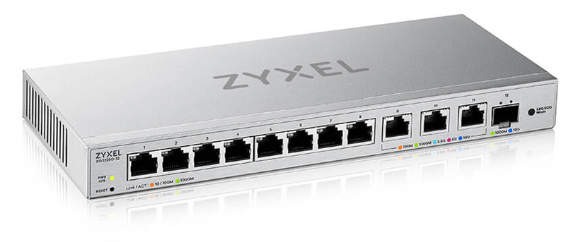 Коммутатор Zyxel XGS1250-12-ZZ0102F (L2) 8x1Гбит/с 3x10Гбит/с 1SFP+ управляемый