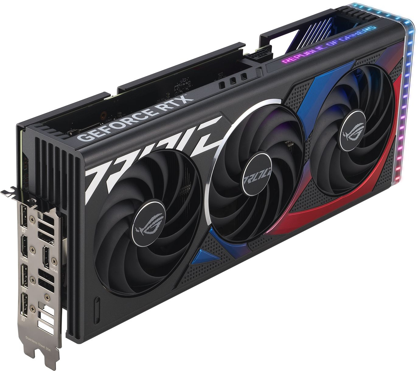 Видеокарта Asus PCI-E 4.0 ROG-STRIX-RTX4070S-O12G-GAMING NVIDIA GeForce RTX 4070 Super 12Gb 192bit GDDR6X 2640/21000 HDMIx2 DPx3 HDCP Ret