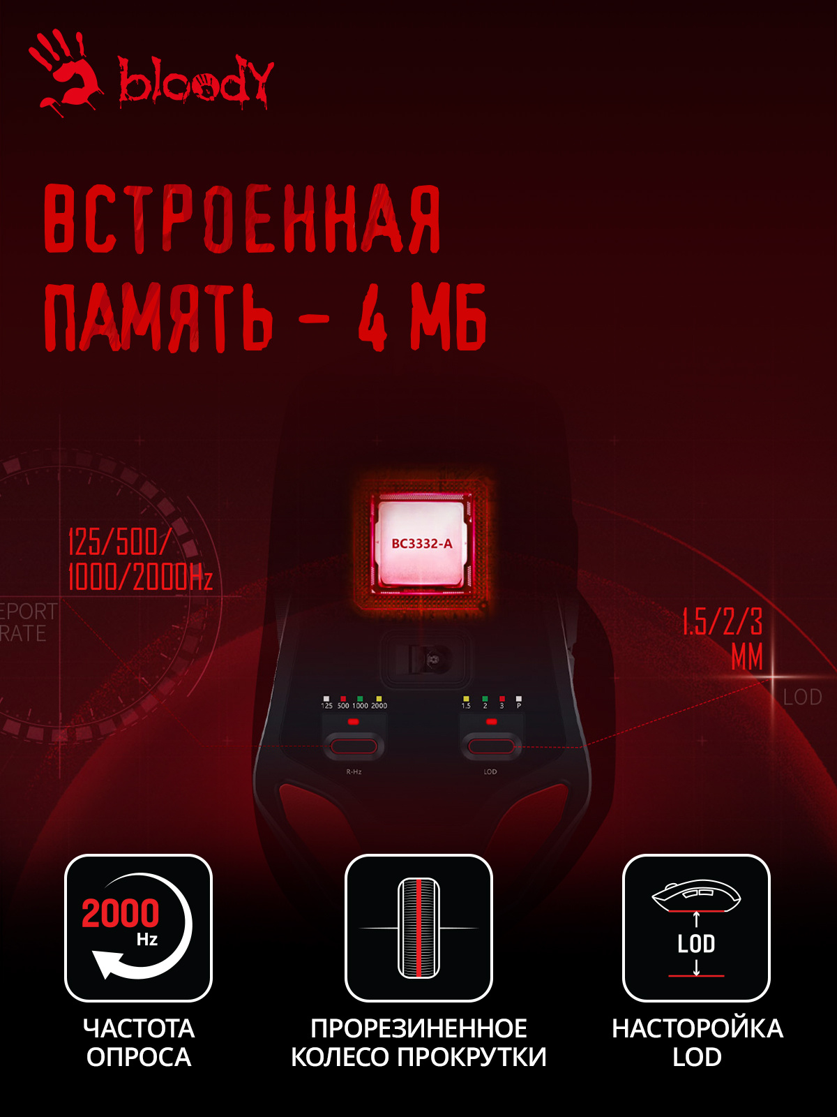 Мышь A4Tech Bloody W70 Max Punk желтый/черный оптическая (10000dpi) USB (11but)