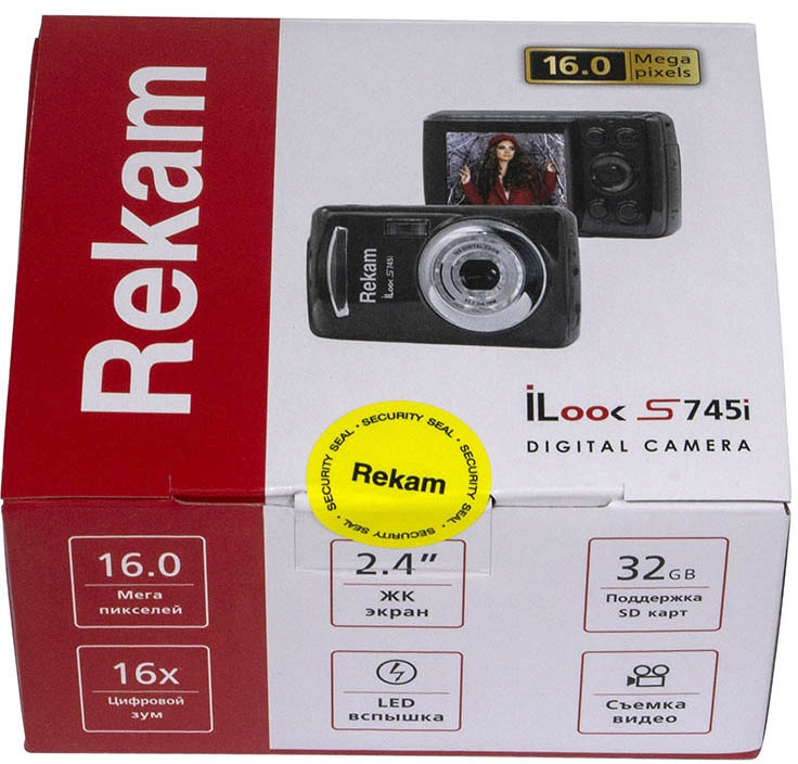 Фотоаппарат Rekam iLook S745i темно-серый 16Mpix 2.4" 1080 SD/MMC CMOS/AAA