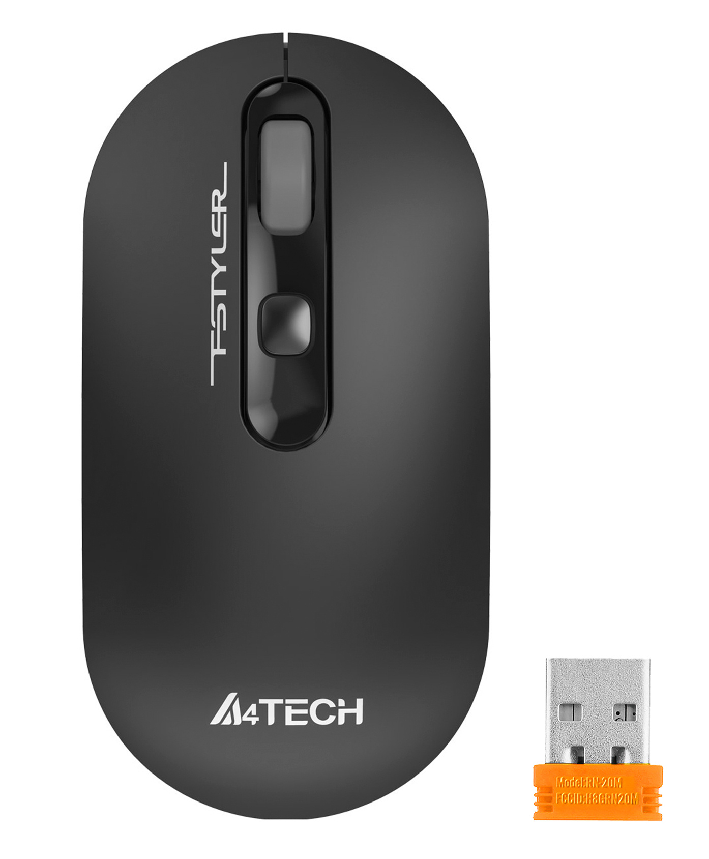 Мышь A4Tech Fstyler FG20 серый оптическая (2000dpi) беспроводная USB для ноутбука (4but)