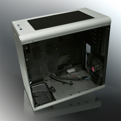 THETIS SILVER WINDOW 0R200054, Aluminum, ATX/MICRO ATX/MINI ITX, USB3.0x2, HD Audiox1