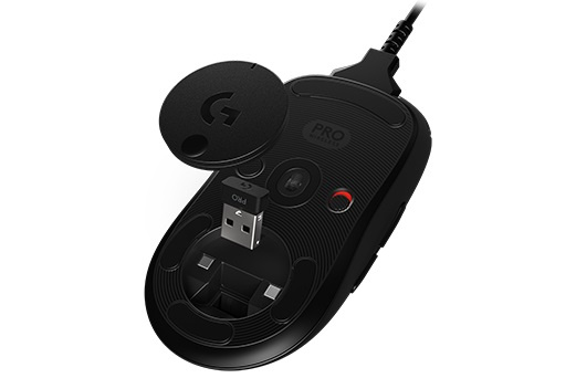 Мышь игровая Logitech G PRO Wireless (910-005272) черная, сенсор Hero 25K 100-25600dpi, USB приемник LIGHTSPEED™, 7 кнопок, 5 профилей пользователя, RGB-подсветка, под обе руки