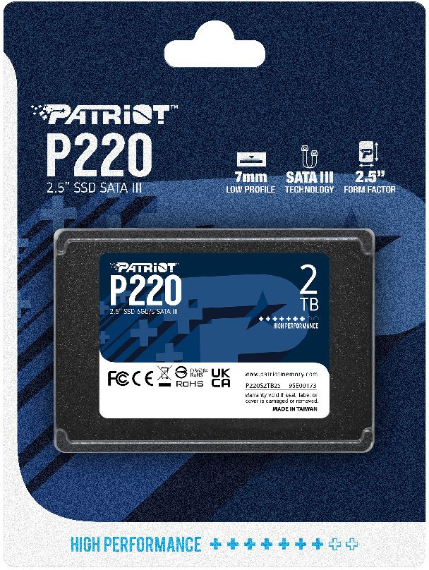 Накопитель SSD Patriot SATA-III 2TB P220S2TB25 P220 2.5"