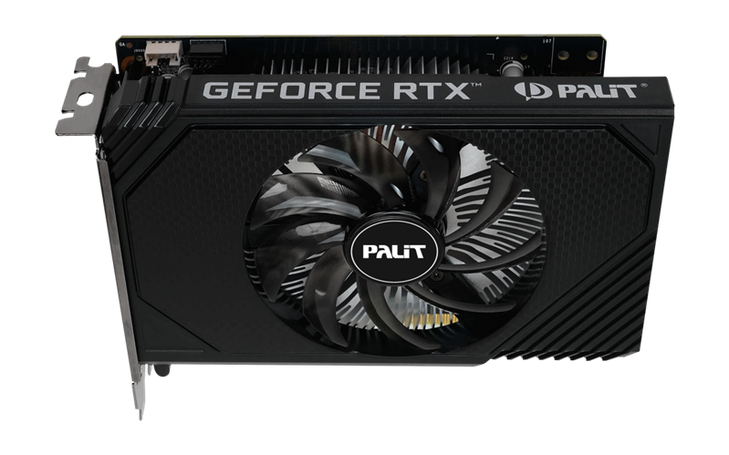 Видеокарта Palit PCI-E 4.0 RTX3050 STORMX NVIDIA GeForce RTX 3050 6Gb 96bit GDDR6 1042/14000 DVIx1 HDMIx1 DPx1 HDCP Ret