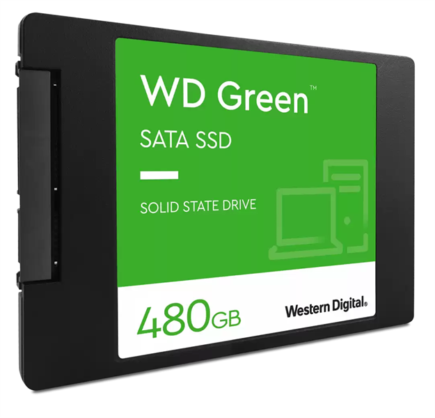 Твердотельный накопитель SSD WD Green 3D NAND WDS480G3G0A 480ГБ 2,5" SATA-III (TLC)