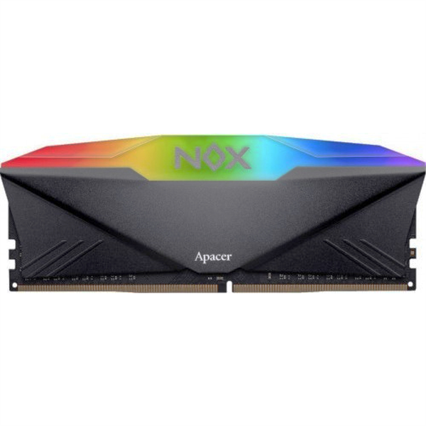 Оперативная память Apacer  DDR4  16GB  3200MHz DIMM NOX RGB Black Gaming Memory (PC4-25600) CL16 1.35V Intel XMP 2.0, Heat Sink (Retail) 1024*8  3 years (AH4U16G32C28YNBAA-1)