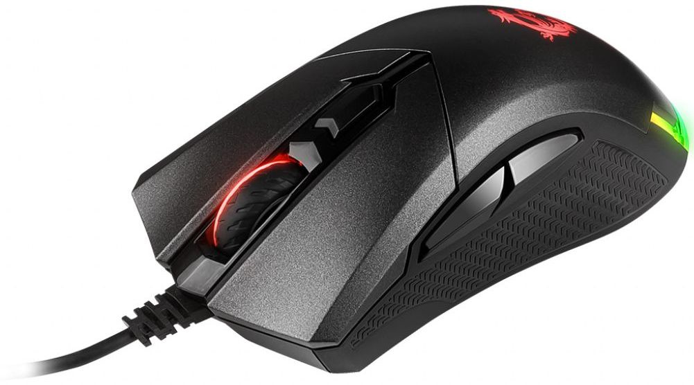 Мышь MSI Clutch GM50 черный оптическая (7200dpi) USB2.0 (6but)