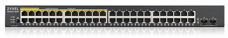 Коммутатор Zyxel GS190048HPV2-EU0101F (L2) 48x1Гбит/с 2SFP 24PoE+ 170W управляемый