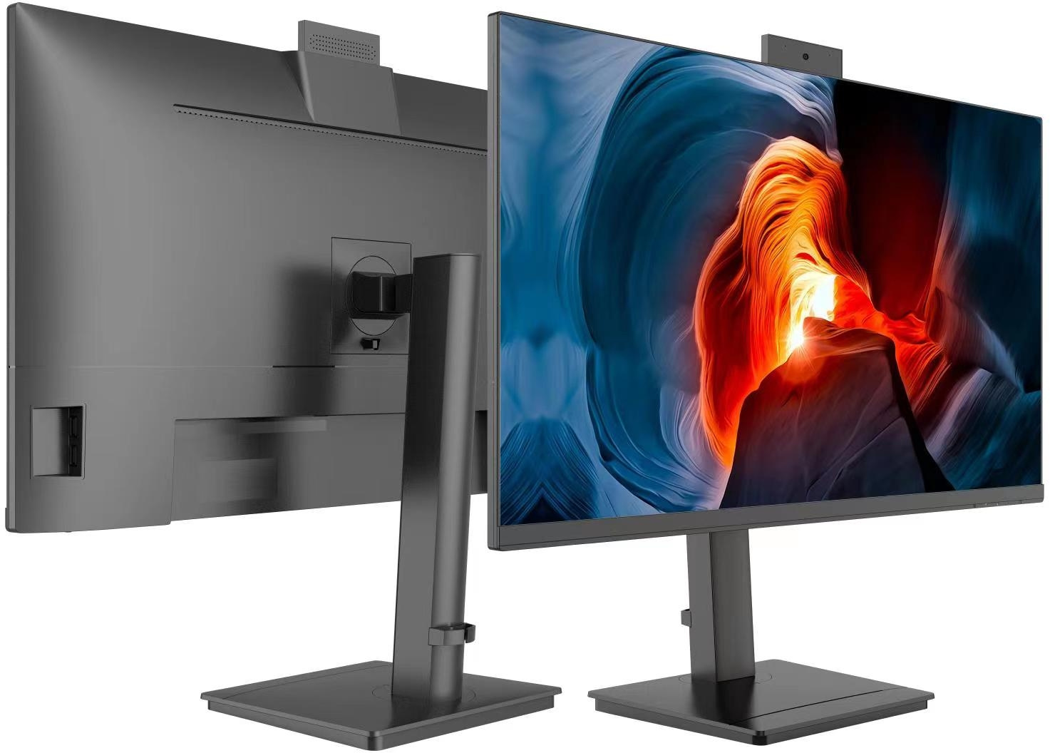 Монитор NPC 27" MF2712-B черный IPS LED 4ms 16:9 HDMI M/M Cam матовая HAS Piv 300cd 178гр/178гр 1920x1080 100Hz G-Sync FreeSync VGA DP FHD USB 7.9кг