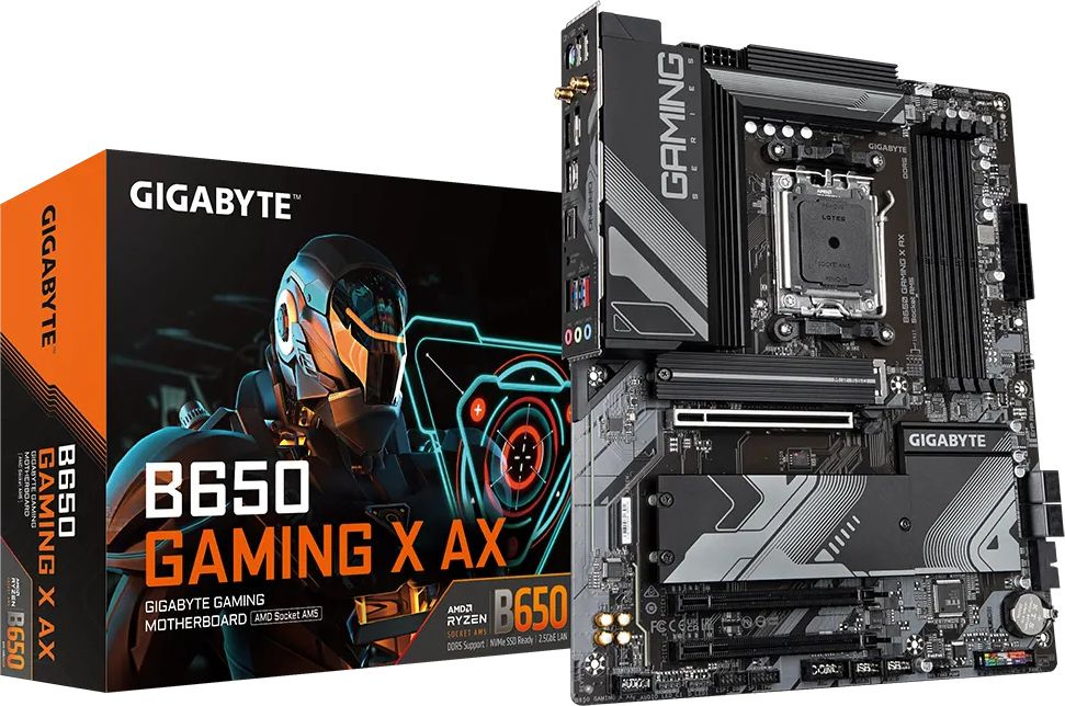 Материнская плата Gigabyte B650 GAMING X AX SocketAM5 AMD B650 4xDDR5 ATX AC`97 8ch(7.1) 2.5Gg RAID+HDMI+DP