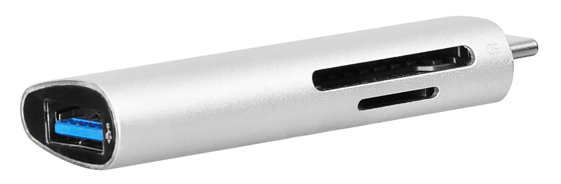 Устройство чтения карт памяти USB Type-C SunWind SW-CR056-S серебристый