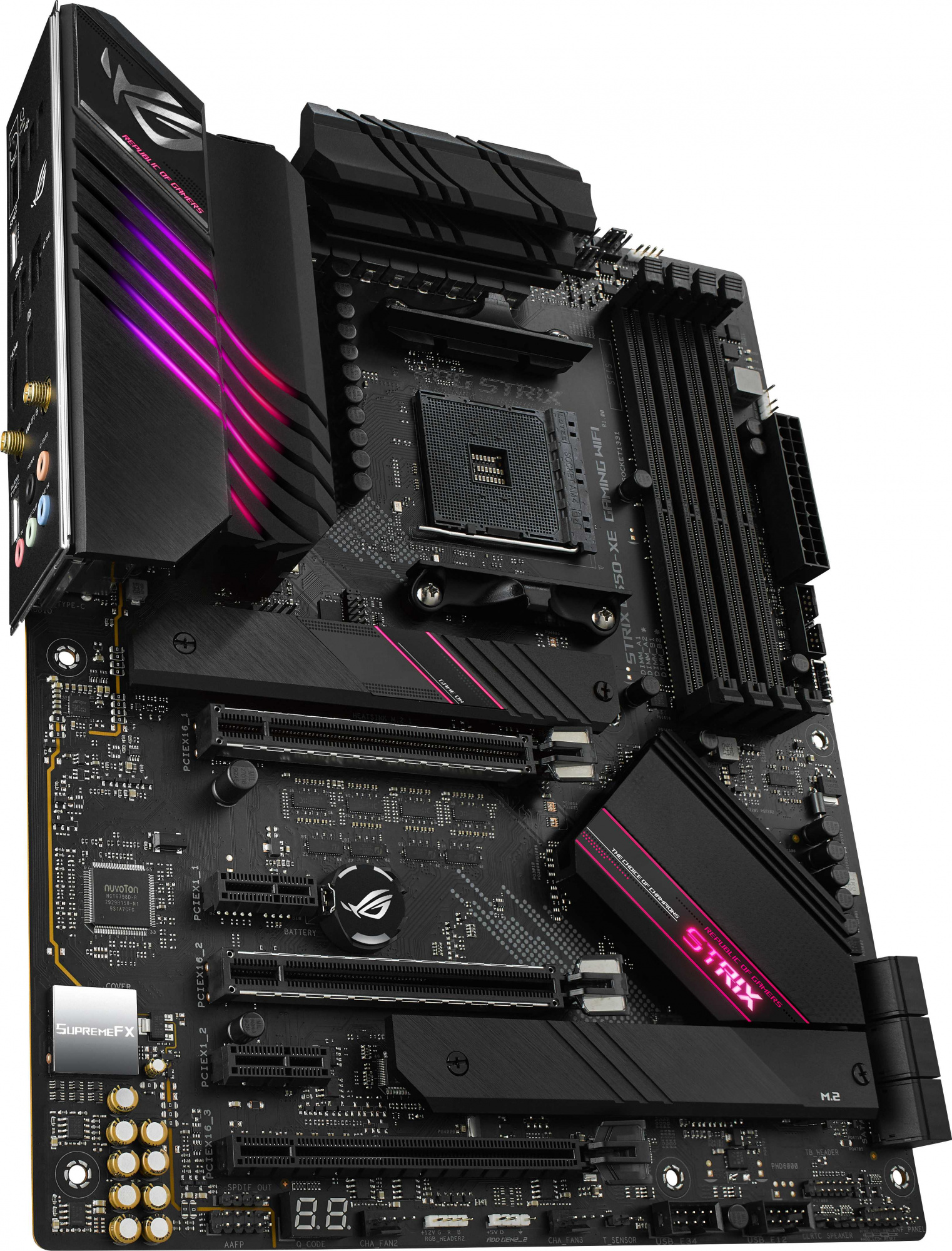 Материнская плата Asus ROG STRIX B550-XE GAMING WIFI Soc-AM4 AMD B550 4xDDR4 ATX AC`97 8ch(7.1) 2.5Gg RAID+HDMI+DP