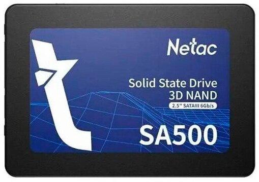 Накопитель SSD Netac SATA-III 2TB NT01SA500-2T0-S3X SA500 2.5"