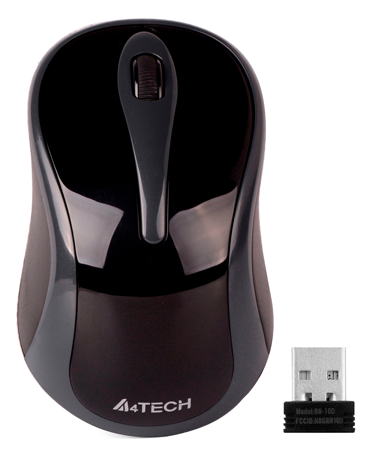 Мышь A4Tech G3-280A серый/черный оптическая (1200dpi) беспроводная USB (3but)