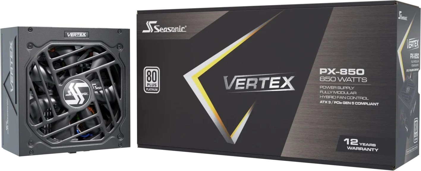 Блок питания Seasonic ATX 850W VERTEX PX-850 80+ platinum (20+4pin) APFC 135mm fan 18xSATA Cab Manag RTL