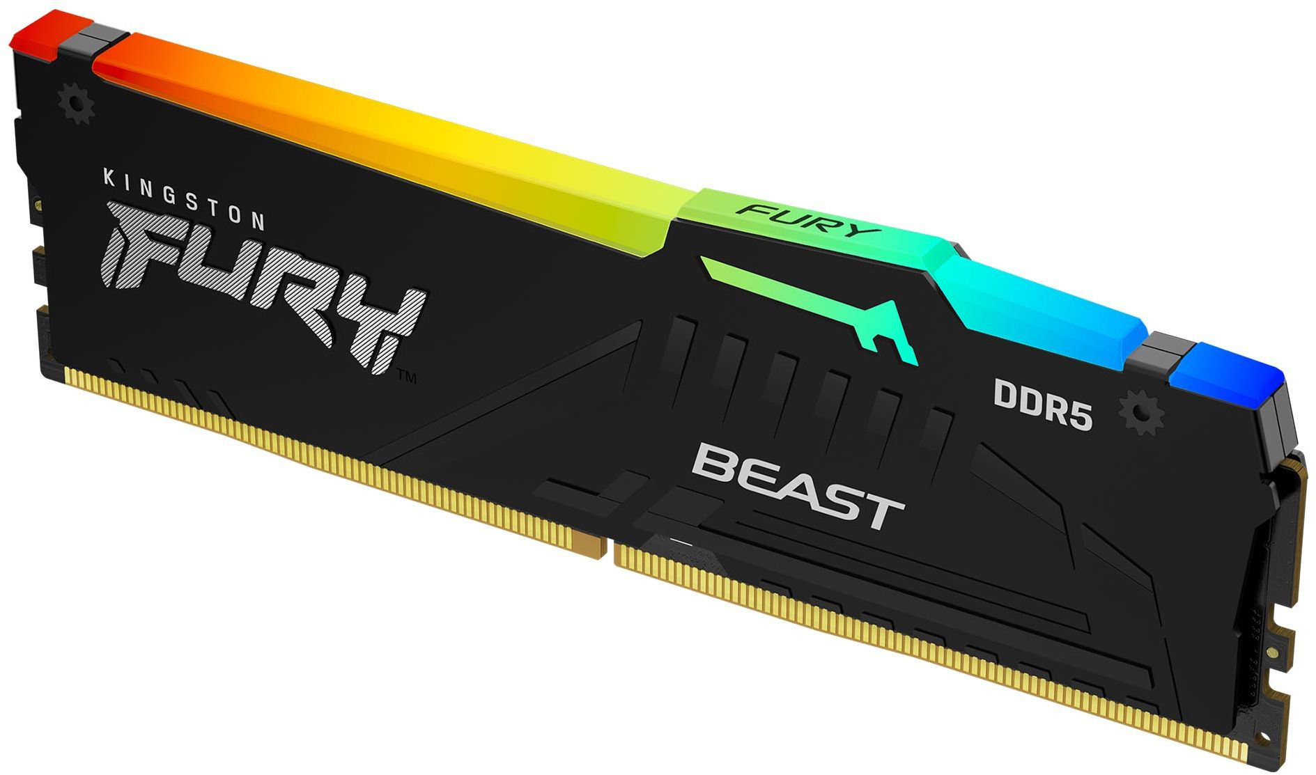 Память DDR5 8GB 5200MHz Kingston KF552C36BBEA-8 Fury Beast Expo RGB RTL Gaming PC5-41600 CL36 DIMM 288-pin 1.25В kit single rank с радиатором Ret