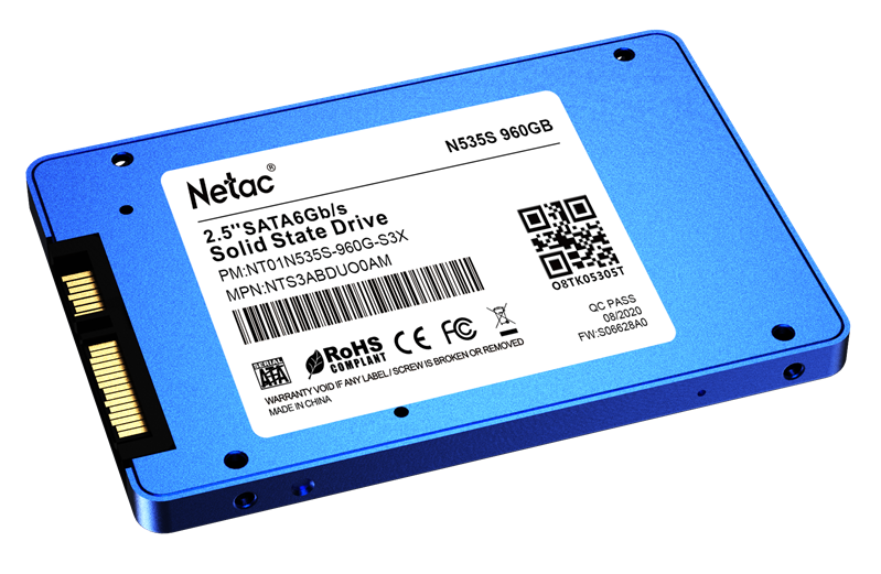 Накопитель SSD Netac SATA III 960Gb NT01N535S-960G-S3X N535S 2.5"