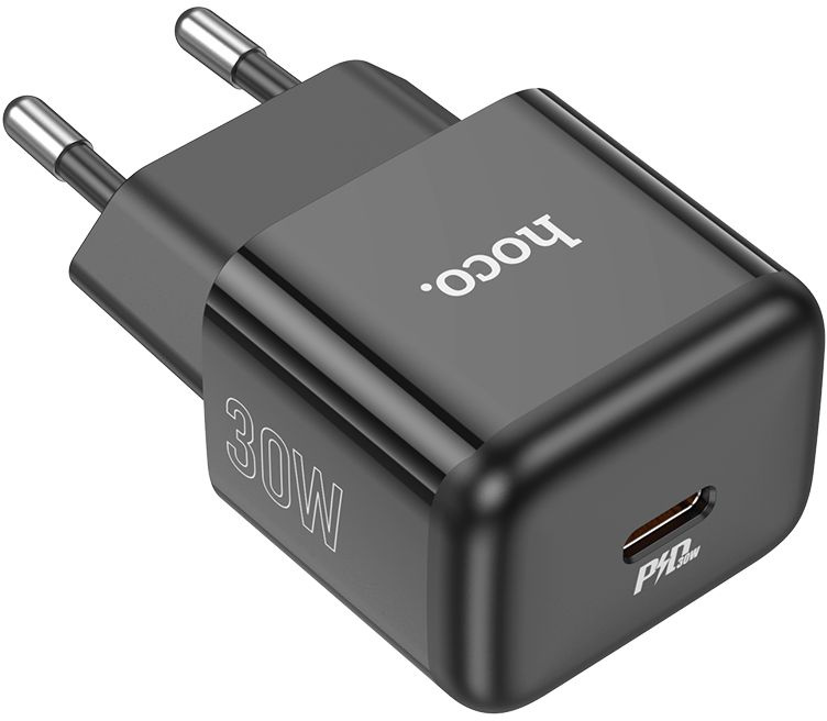 Сетевое зар./устр. Hoco N32 Glory Black 30W (PD+QC+AFC) USB-C универсальное черный